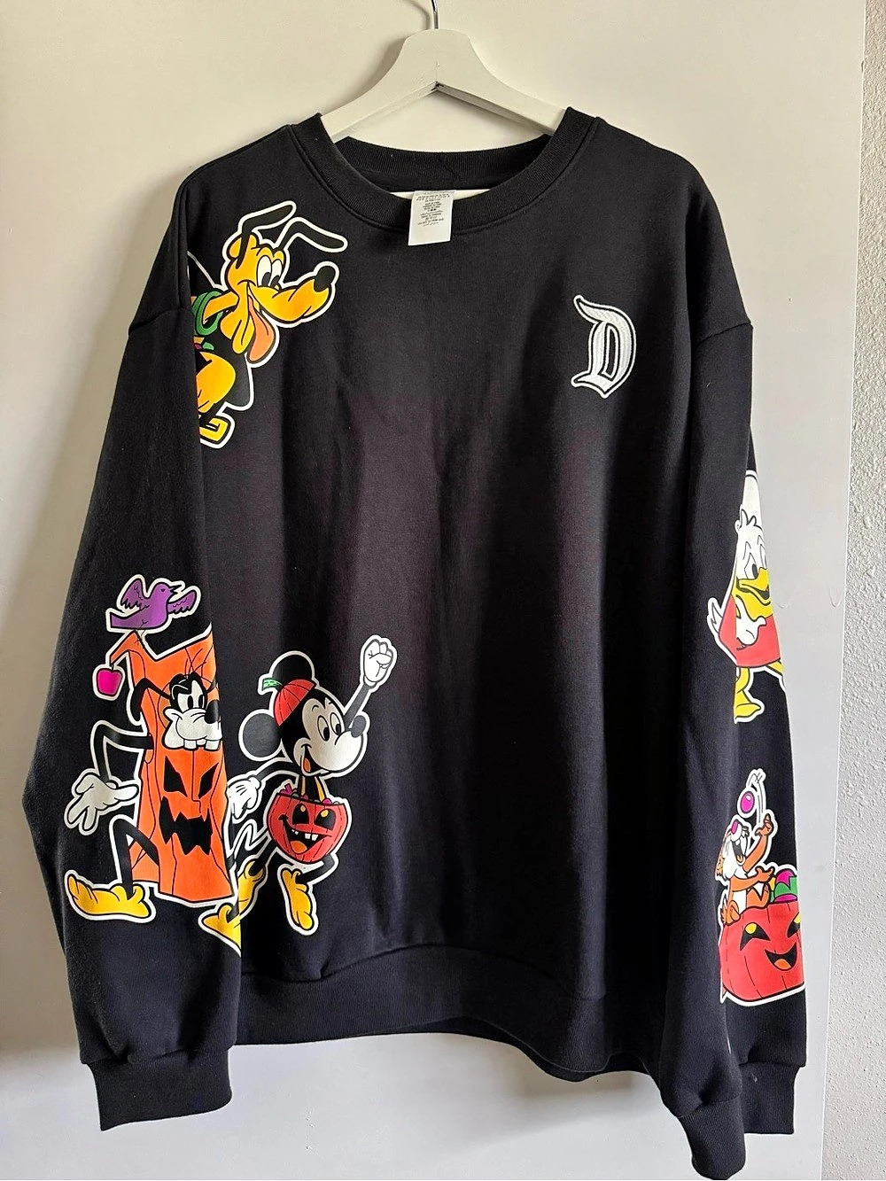 Disney Character Halloween Sweatshirt Black